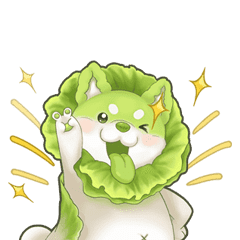 Chinese Cabbage Dog: 01 Daily Stickers