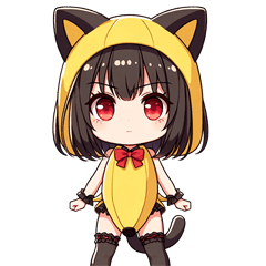 banana cat girl