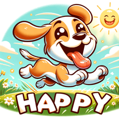 Joyful Pup Expressions