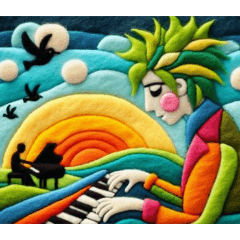 다채로운 피아노 패치워크