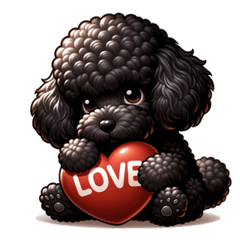 Cheerful Black Toy Poodle 3