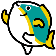 fish anime Sticker