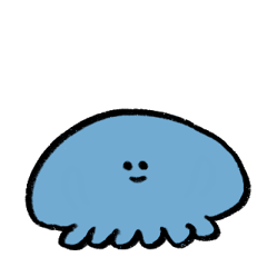 めめくらげのスタンプ