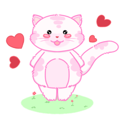 This pink cat is yours.