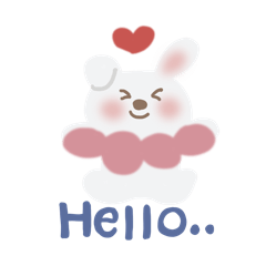 Happy Bunny with Everyday Words