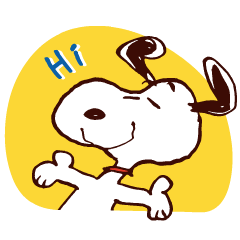 【英文版】Snoopy Simple Greetings