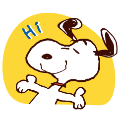 Snoopy คำทักทายที่ใช้บ่อย