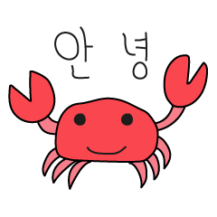a crab sticker
