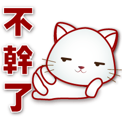 Cute White Cat-Daily Practical Phrases