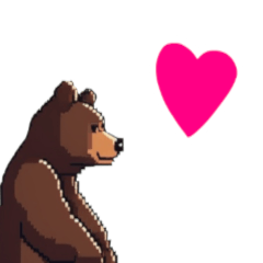 Kehidupan Sehari-hari Beruang Pixel