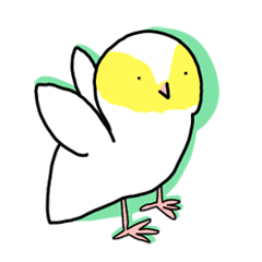 Too cute white quail chick (revised)