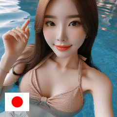 JP 21 year old cute swimsuit girl