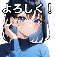 girl wearing blue clothes