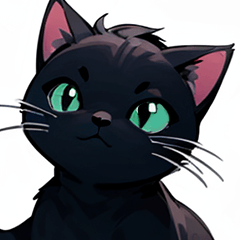 かわいい黒猫達STAMP