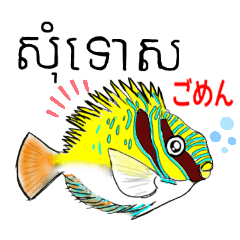 海水魚リロの仲間たち(クメール語と日本語)