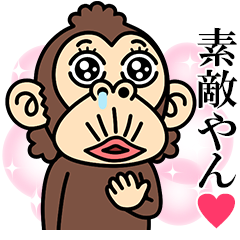 Funny Monkey Kansai Couple (Girl Monkey)