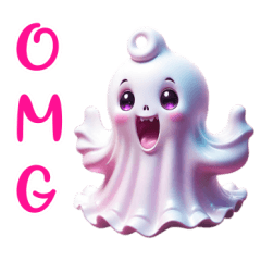 Baby ghost so cute pink Eng