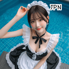 JPN 26 year old maid swimsuit girl