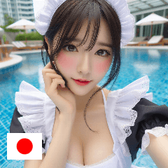 JP 21 year old maid uniform