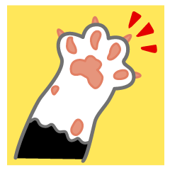 Cat hands kawaii