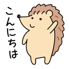 Hedgehog Simple Sticker