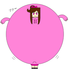 balloon girl sticker