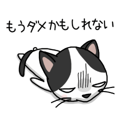 Negative Hachiware cat