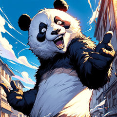 Panda Lucu Ekspresif