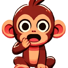 Clip art of monkey