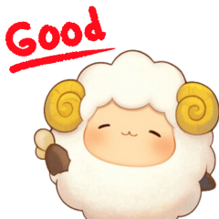 Cute sheep Mel-chan for everyday use.