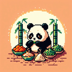 Panda pixel art 3