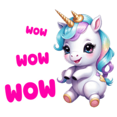 Baby Unicorn pastel so cute Eng