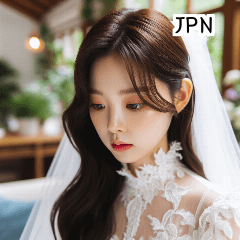 JPN 21歳の結婚式の女の子