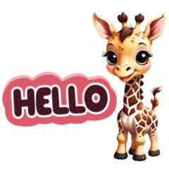 Baby giraffe so cute and funny Eng