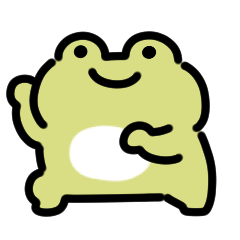 smiling frog dancing Sticker