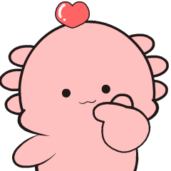 Cute Axolotl : Pop-up stickers