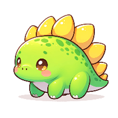 Cute little stegosaurus