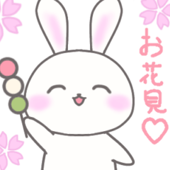 WhiteRabbit Spring version Sticker