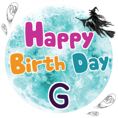 G Happy Birth Day One word e