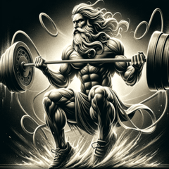 "Zeus' Thunderous Might! Fitness Stamp"3