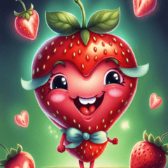 "Sweet Strawberry Stickers"