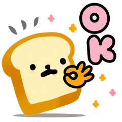 Cute toast's sticker
