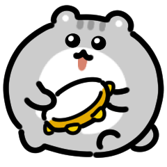 Djungarian hamster anime Sticker
