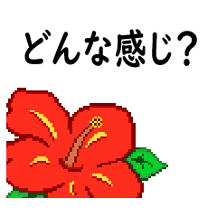 Animation hibiscus2 Pixel art