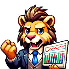 Lion trader sticker