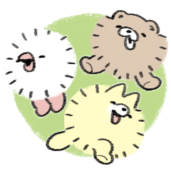 Fluffy round animals
