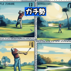 Golf Moments Stickers