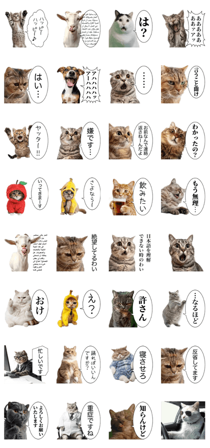 スタンプ無料GET!】 毎日⭐️猫ミームスタンプ｜ Stampick! （スタン