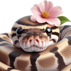 a humanic Snake Sticker