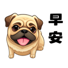 Puggy useful greetings